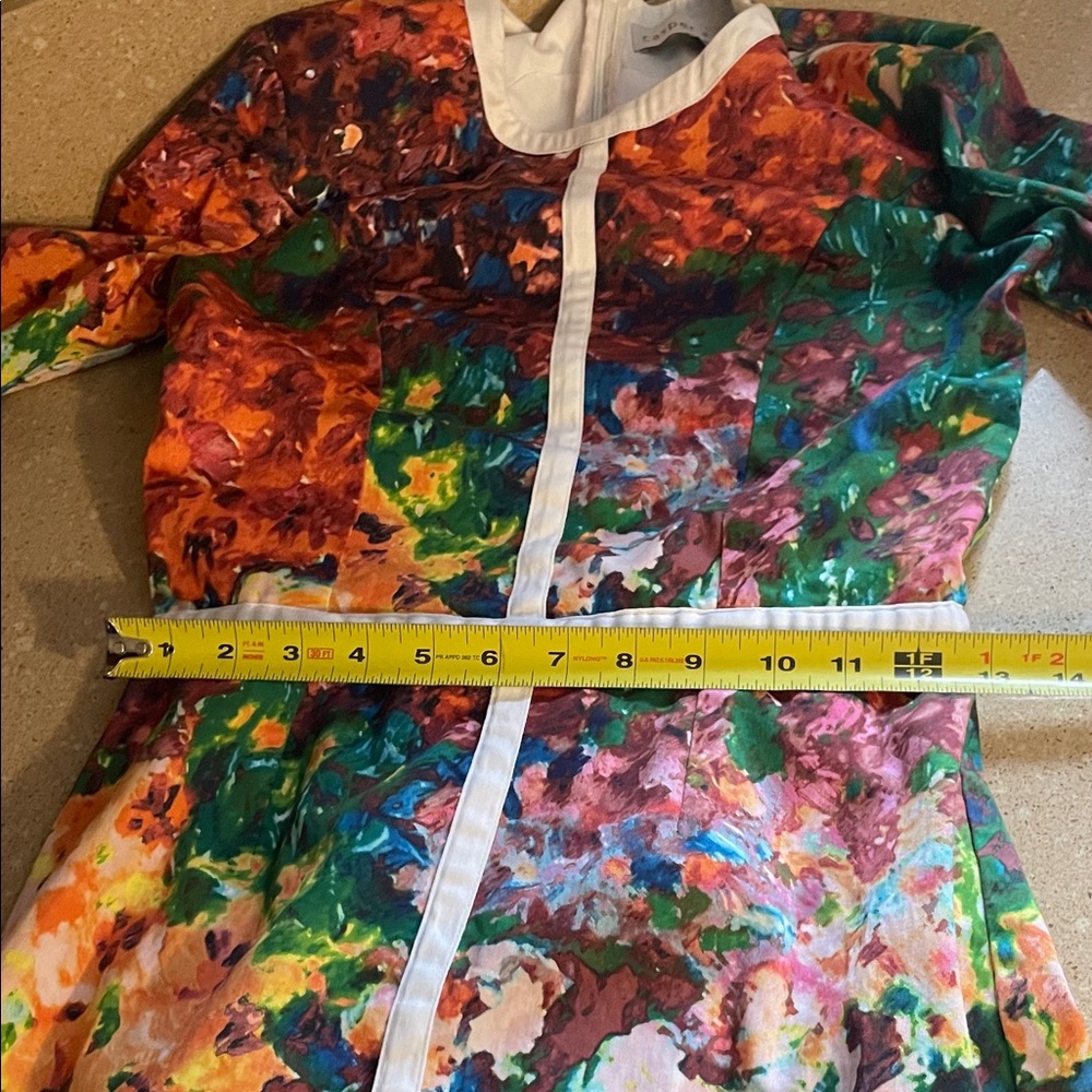 RARE-Casper and Pearl-Colorful Abstract Long Sleeve Dress - Picture 10 of 11